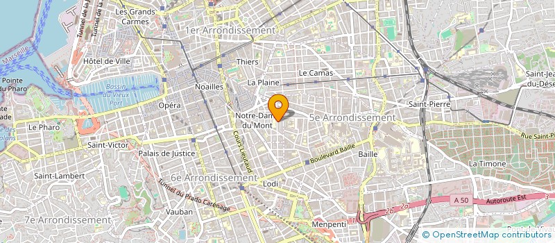 localisation de l'entreprise MADAME MATHILDE GABRIELLE BONNARD FONVILLARS  MARSEILLE