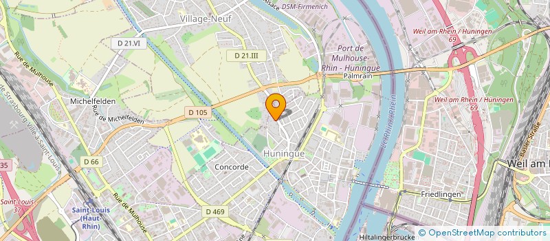 localisation de l'entreprise MADAME MATHILDE GALIFIER  HUNINGUE