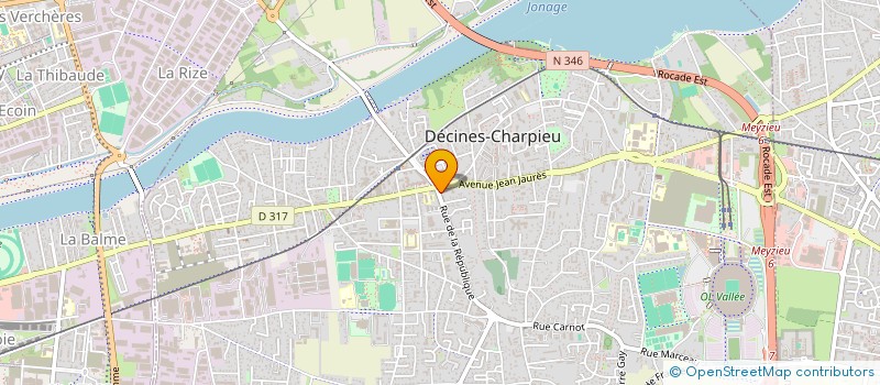 localisation de l'entreprise MADAME MATHILDE GAND  DECINES-CHARPIEU