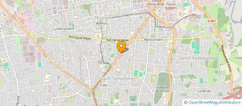 localisation de l'entreprise MADAME MATHILDE GARGADENNEC à TOURS