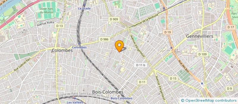 localisation de l'entreprise MADAME MATHILDE GAULIER à BOIS-COLOMBES