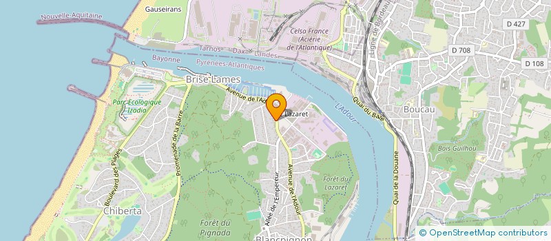 localisation de l'entreprise MADAME MATHILDE GAULON  ANGLET