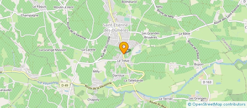 localisation de l'entreprise MADAME MATHILDE GAUTHE  SAINT-ETIENNE-DES-OULLIERES