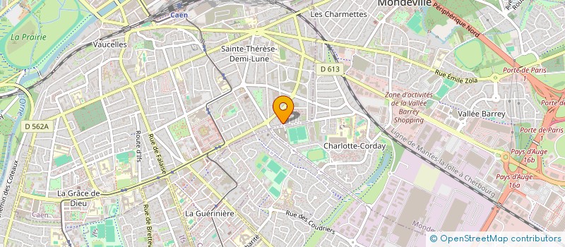 localisation de l'entreprise MADAME MATHILDE GAYE à CAEN