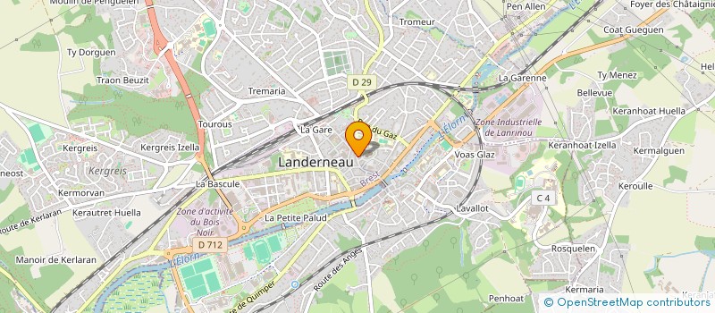 localisation de l'entreprise MADAME MATHILDE GEGOUREL  LANDERNEAU