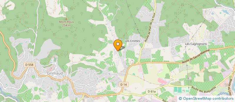 localisation de l'entreprise MADAME MATHILDE GELIBERT  GRIMAUD