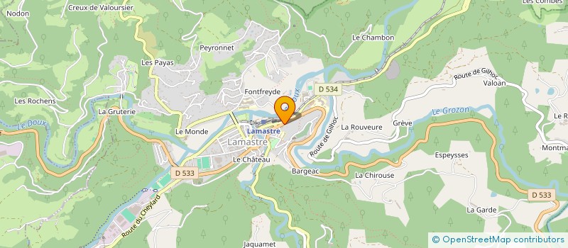 localisation de l'entreprise MADAME MATHILDE GEOFFROY  LAMASTRE