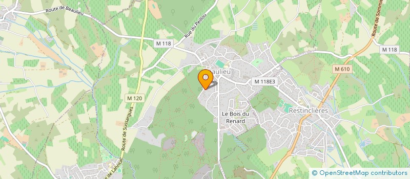 localisation de l'entreprise MADAME MATHILDE GEORGE  BEAULIEU