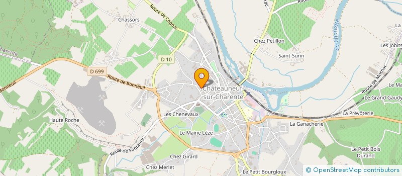 localisation de l'entreprise MADAME MATHILDE GEORGEON à CHATEAUNEUF-SUR-CHARENTE