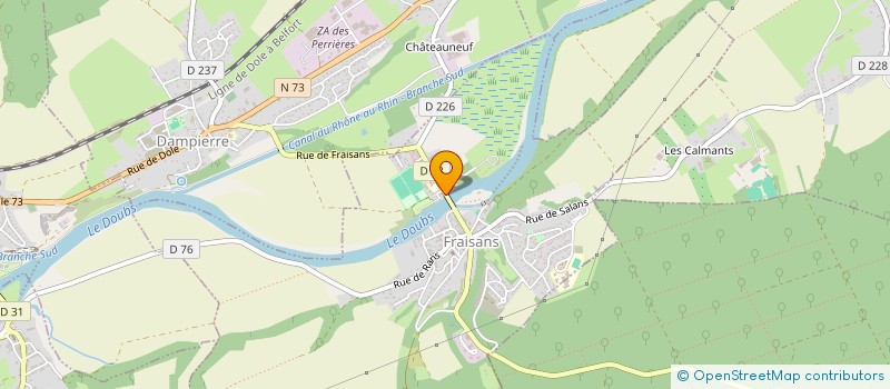 localisation de l'entreprise MADAME MATHILDE GIROD  FRAISANS