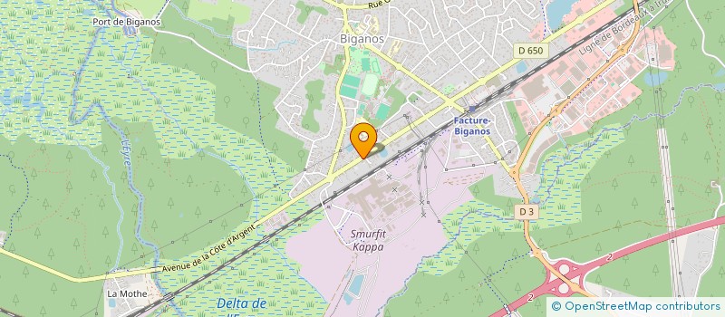 localisation de l'entreprise MADAME MATHILDE GIRONNET  BIGANOS