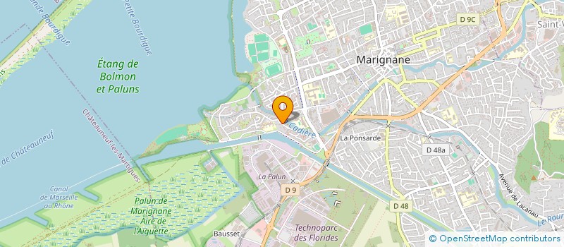 localisation de l'entreprise MADAME MATHILDE GLEMAREC  MARIGNANE
