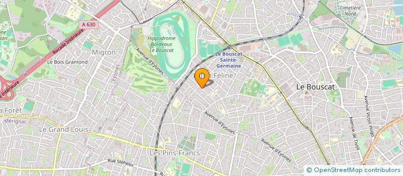 localisation de l'entreprise MADAME MATHILDE GOBBI  LE BOUSCAT