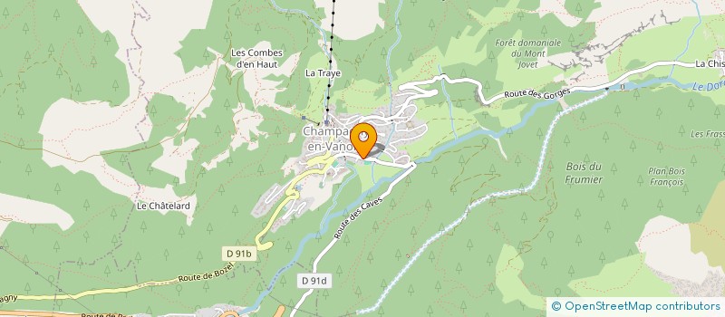 localisation de l'entreprise MADAME MATHILDE GORRAND  CHAMPAGNY-EN-VANOISE