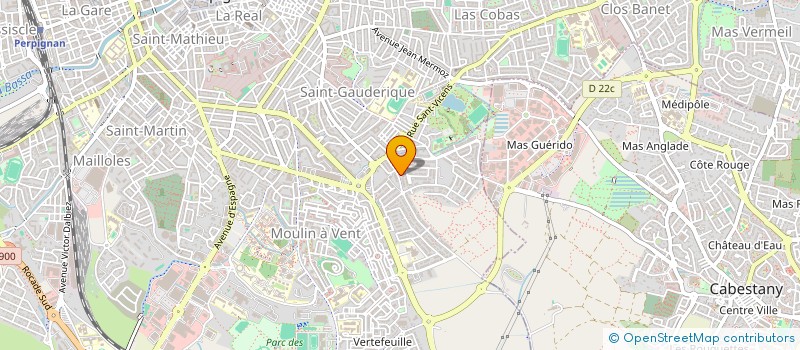 localisation de l'entreprise MADAME MATHILDE GOURDON  PERPIGNAN