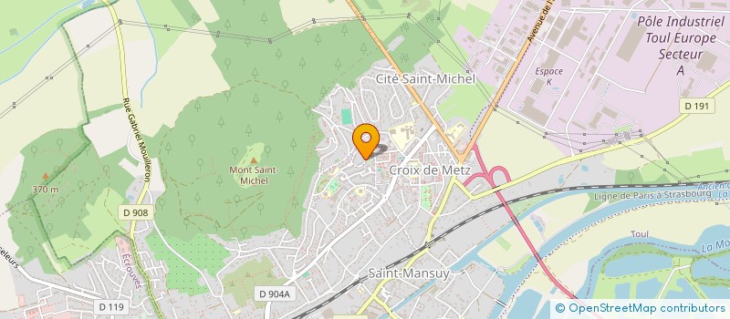 localisation de l'entreprise MADAME MATHILDE GOURRIER  TOUL