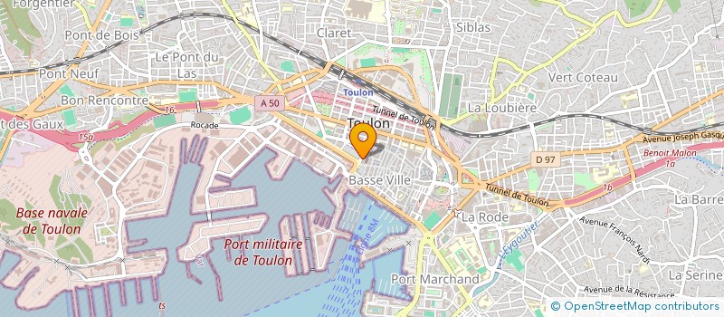 localisation de l'entreprise MADAME MATHILDE GRANDVAL  TOULON