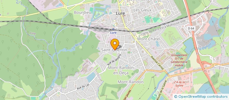 localisation de l'entreprise MADAME MATHILDE GREGOIRE  LURE