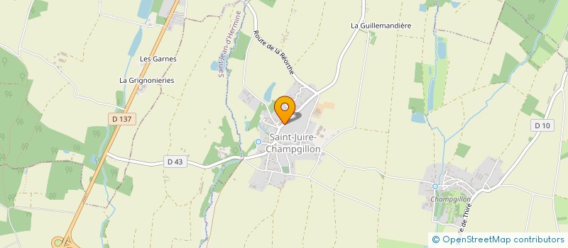 localisation de l'entreprise MADAME MATHILDE GRIMAUD  SAINT-JUIRE-CHAMPGILLON