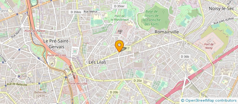 localisation de l'entreprise MADAME MATHILDE GROS à LES LILAS