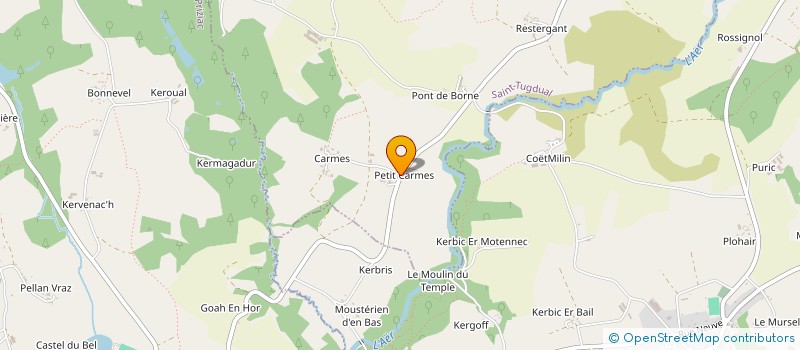 localisation de l'entreprise MADAME MATHILDE GUEGUEN  SAINT-TUGDUAL