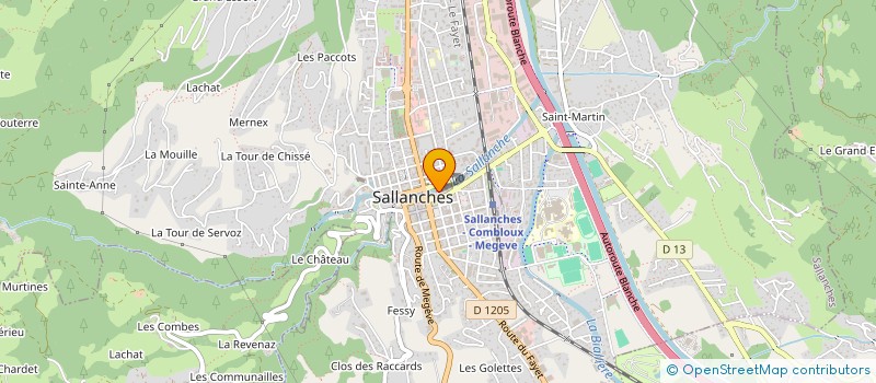 localisation de l'entreprise MADAME MATHILDE GUER  SALLANCHES