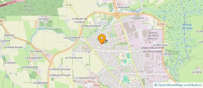 localisation de l'entreprise MADAME MATHILDE GUIDOUX à ANCENIS-SAINT-GEREON