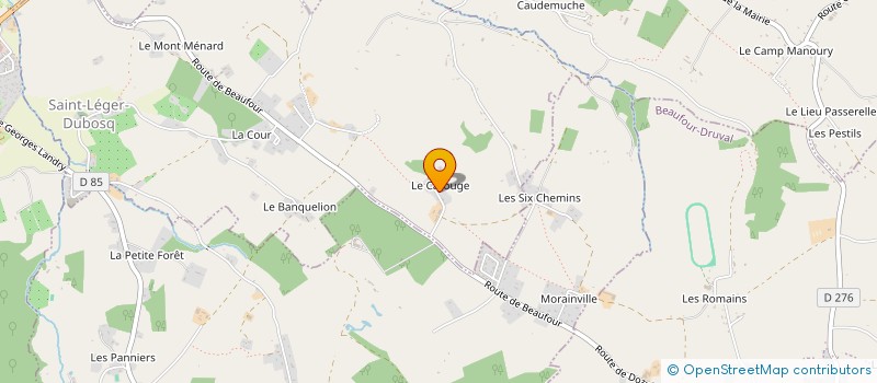 localisation de l'entreprise MADAME MATHILDE GUILLON  SAINT-LEGER-DUBOSQ