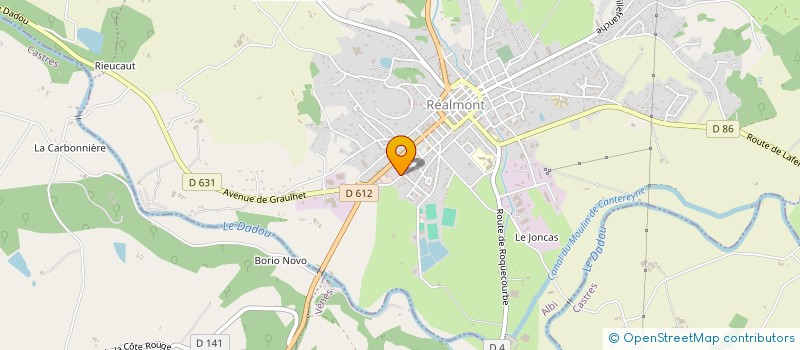 localisation de l'entreprise MADAME MATHILDE GUYON  REALMONT