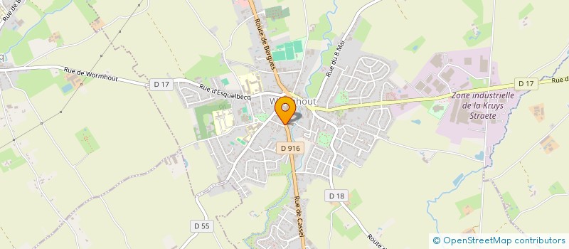 localisation de l'entreprise MADAME MATHILDE HAMEZ  WORMHOUT