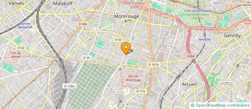 localisation de l'entreprise MADAME MATHILDE HELAOUET  MONTROUGE