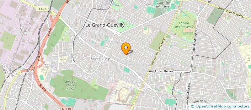 localisation de l'entreprise MADAME MATHILDE HIESSE  LE GRAND-QUEVILLY