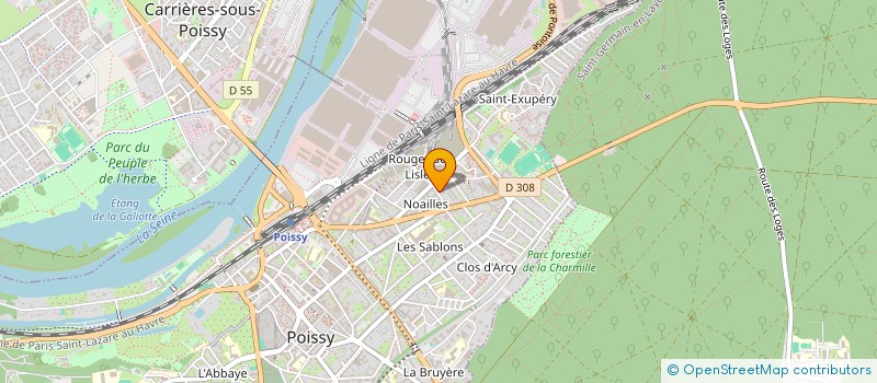 localisation de l'entreprise MADAME MATHILDE HISSETTE  POISSY