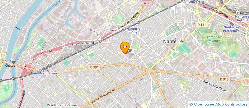 localisation de l'entreprise MADAME MATHILDE HIVERT  NANTERRE