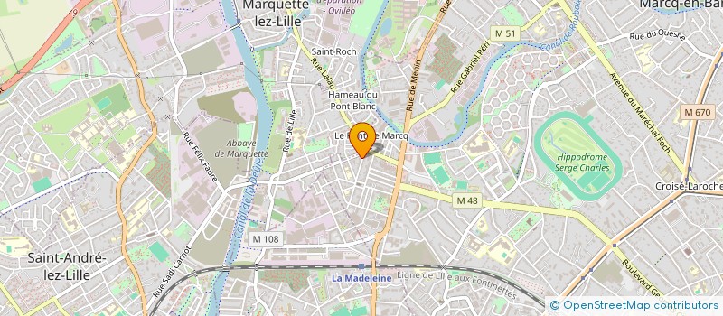 localisation de l'entreprise MADAME MATHILDE HOFMANN à MARCQ-EN-BARŒUL