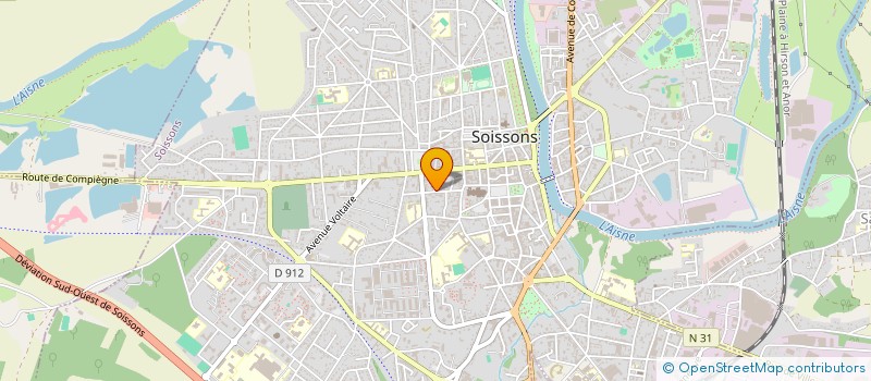 localisation de l'entreprise MADAME MATHILDE HOUBEAU à SOISSONS