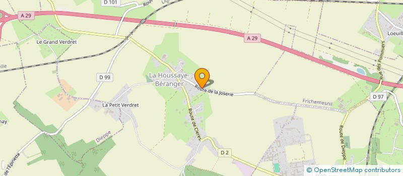 localisation de l'entreprise MADAME MATHILDE HUARD  LA HOUSSAYE-BERANGER