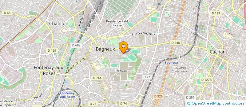 localisation de l'entreprise MADAME MATHILDE HUET à BAGNEUX