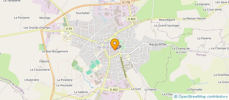 localisation de l'entreprise MADAME MATHILDE HUNEAU  LA GUERCHE-DE-BRETAGNE