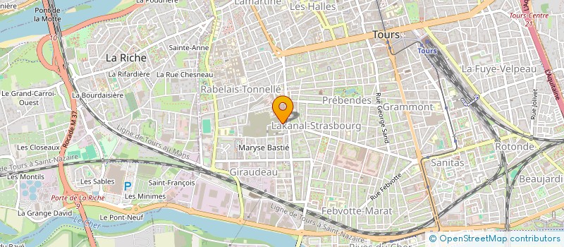 localisation de l'entreprise MADAME MATHILDE HURE  TOURS