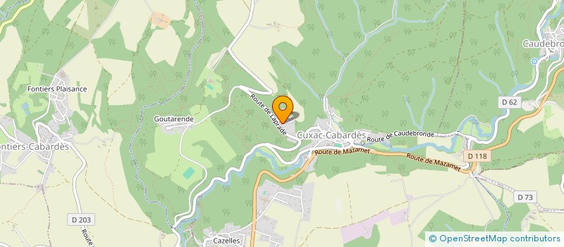 localisation de l'entreprise MADAME MATHILDE IZARD LEROY  CUXAC-CABARDES