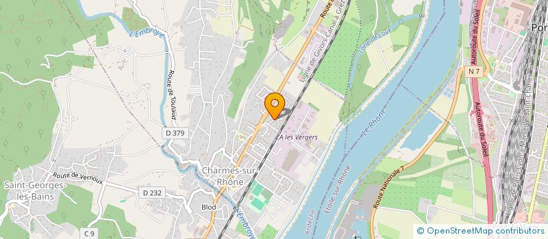 localisation de l'entreprise MADAME MATHILDE JACQUAMET  CHARMES-SUR-RHONE