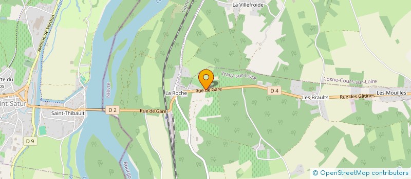 localisation de l'entreprise MADAME MATHILDE JAMES à TRACY-SUR-LOIRE