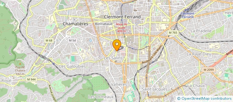 localisation de l'entreprise MADAME MATHILDE JEUDY  CLERMONT-FERRAND