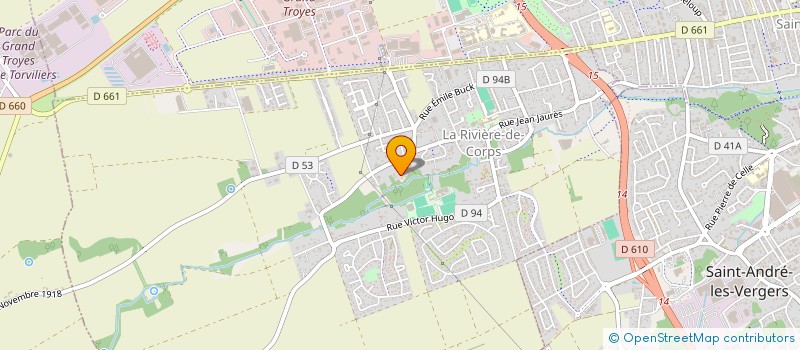 localisation de l'entreprise MADAME MATHILDE JOSSE  LA RIVIERE-DE-CORPS