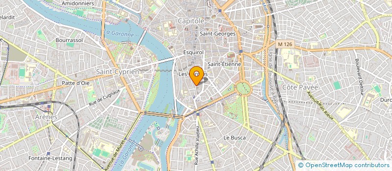 localisation de l'entreprise MADAME MATHILDE JOUVE  TOULOUSE