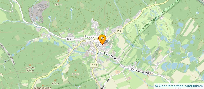 localisation de l'entreprise MADAME MATHILDE KESSLER à ROUGEMONT-LE-CHATEAU