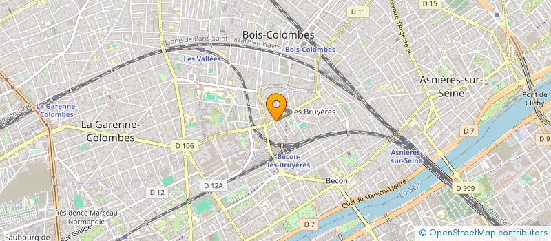 localisation de l'entreprise MADAME MATHILDE KINER  ASNIERES-SUR-SEINE