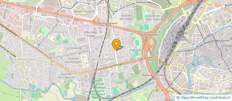 localisation de l'entreprise MADAME MATHILDE KOCHER à STRASBOURG