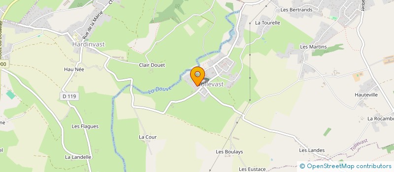 localisation de l'entreprise MADAME MATHILDE KRYSTEK  TOLLEVAST